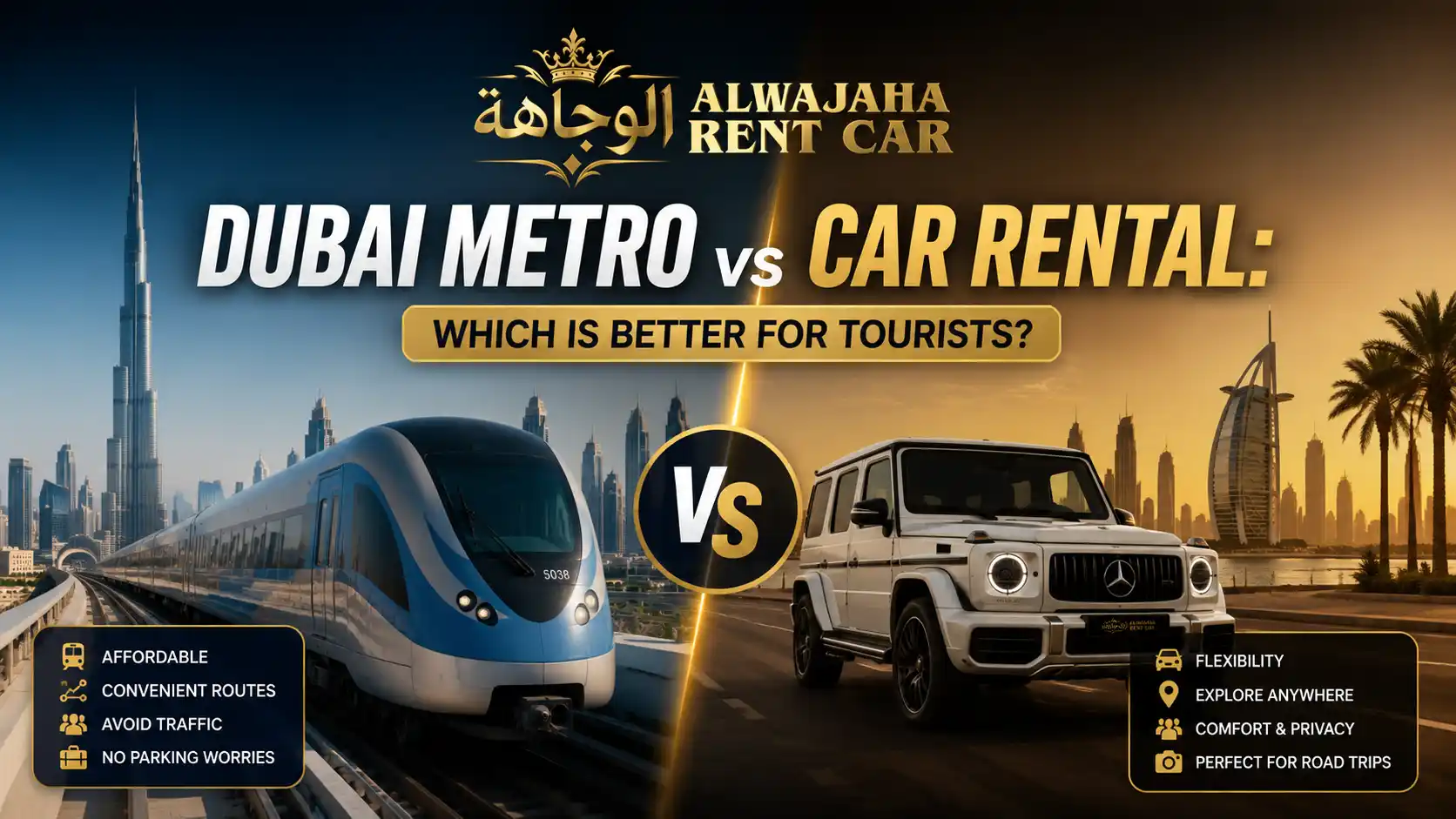 Dubai Metro vs Car Rental Which Is Better for Tourists