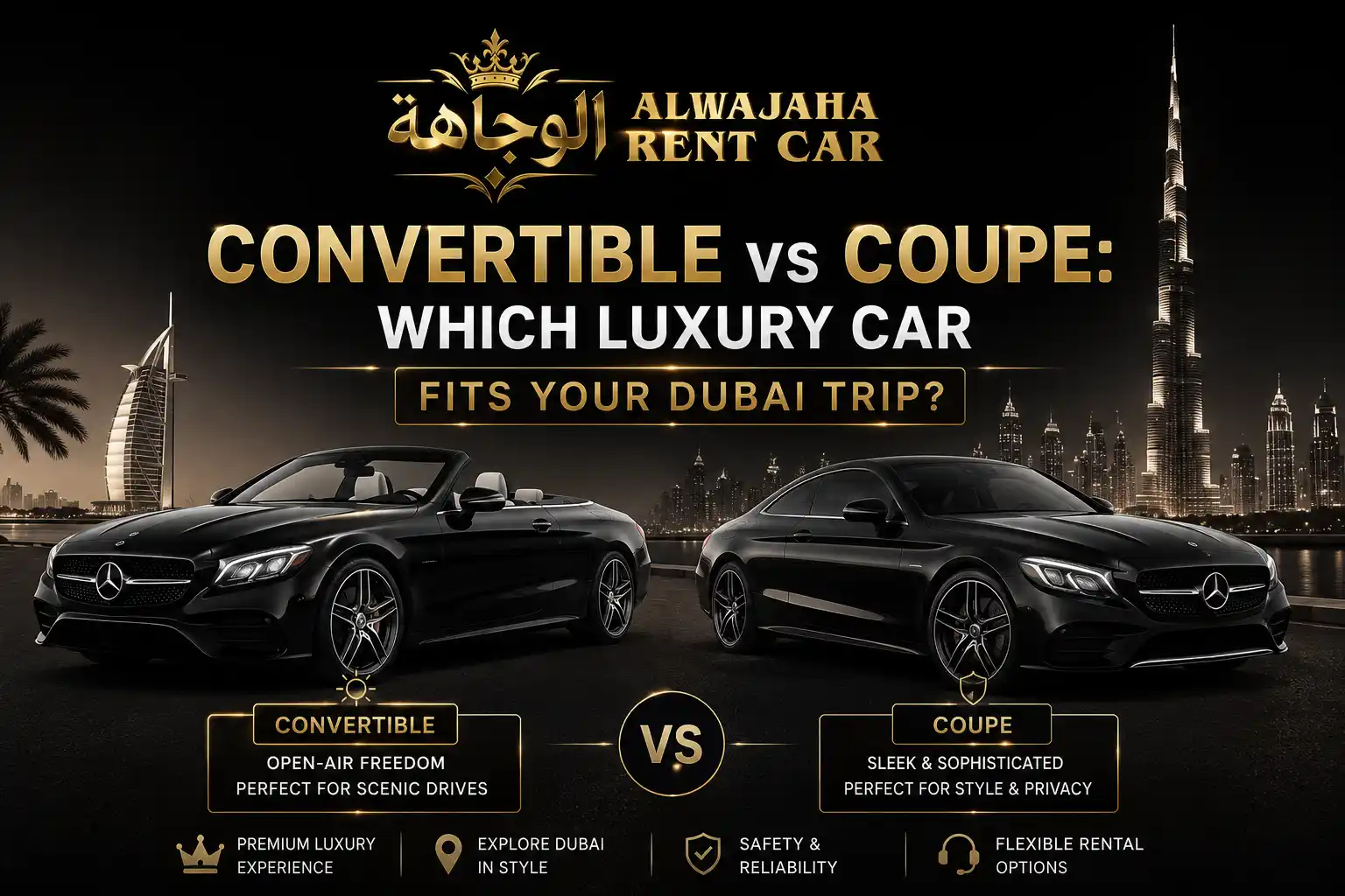 Convertible vs Coupe Which Luxury Car Fits Your Dubai Trip