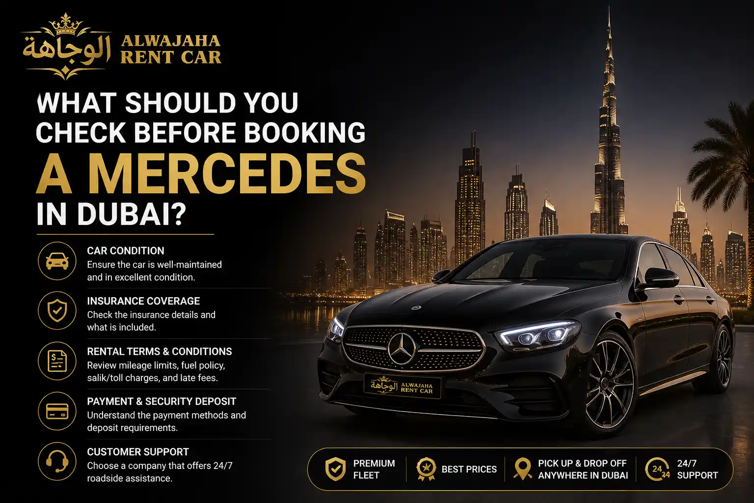 What Should You Check Before Booking a Mercedes in Dubai 