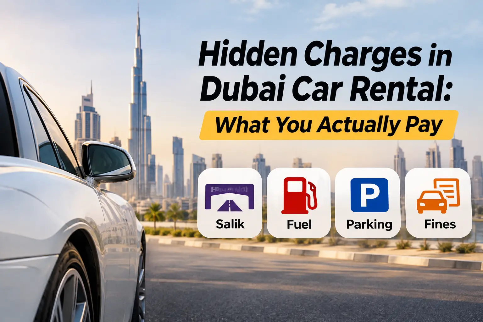 hidden charges car rental Dubai