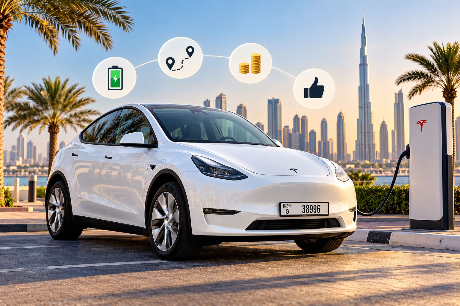 rent a Tesla in Dubai