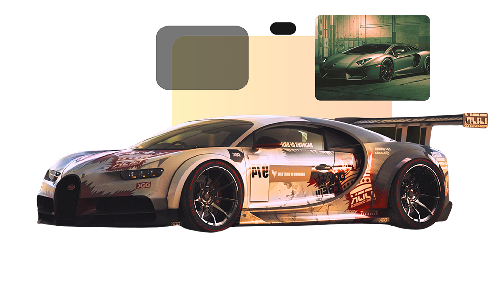 Luxury rental car background image